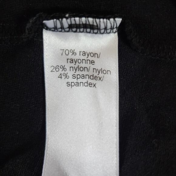 Maurices Black Sleeveless Shift Knee Length Tank Dress Plus Size 3 - Picture 5 of 5